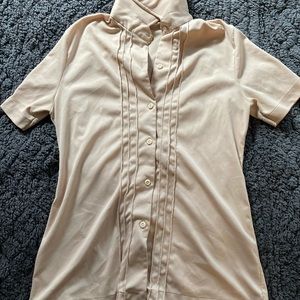 Vintage tan button up shirt